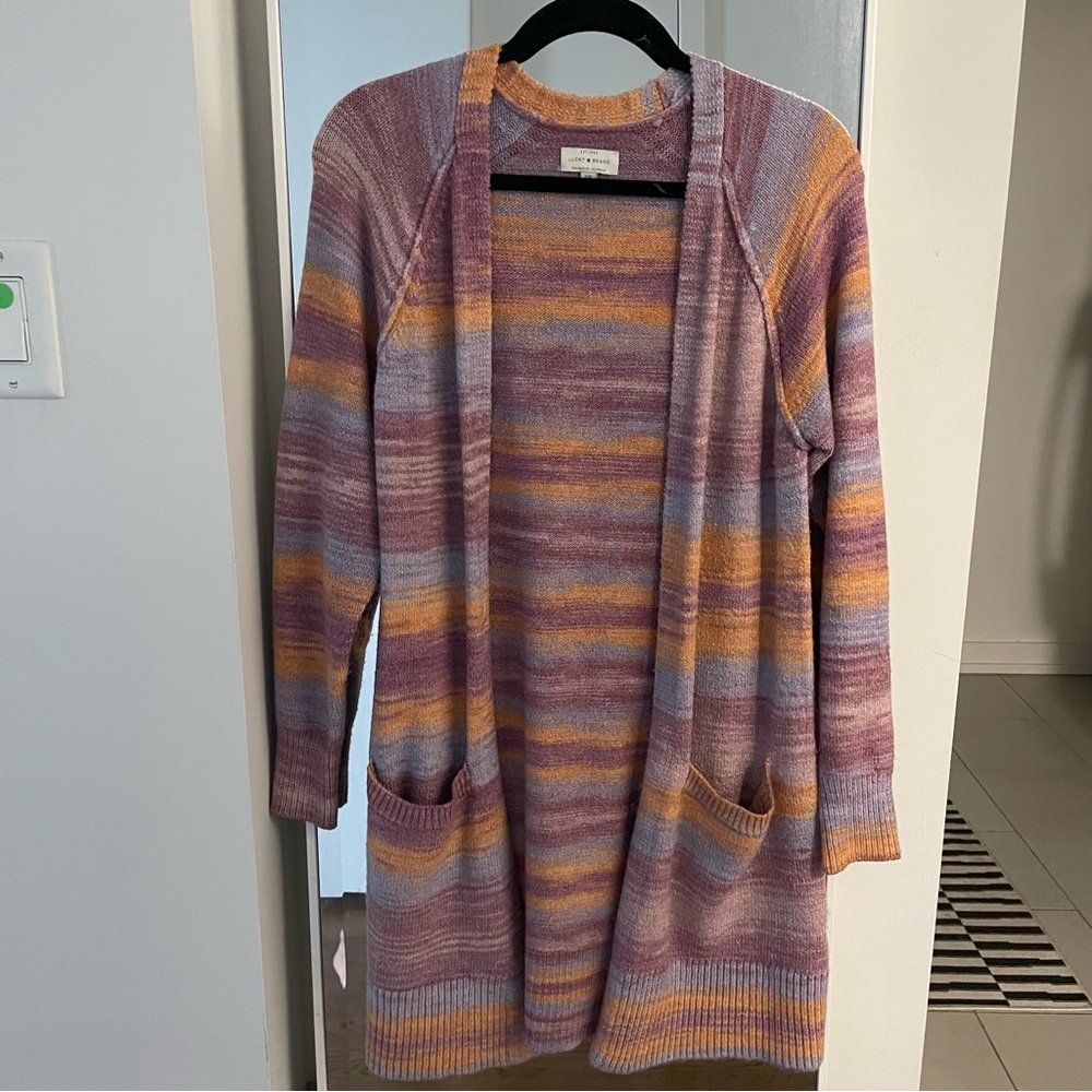 Lucky Brand Multi Long Cardigan
